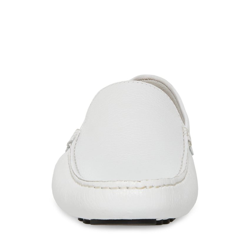 Loafers Steve Madden Bergamo Cuero Hombre Blancas | ES CQ04S3